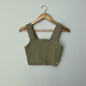 Work Out Tank Top Bra Alo Yoga Green